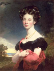 Ritratto di una Signora in Abito Nero, 1825